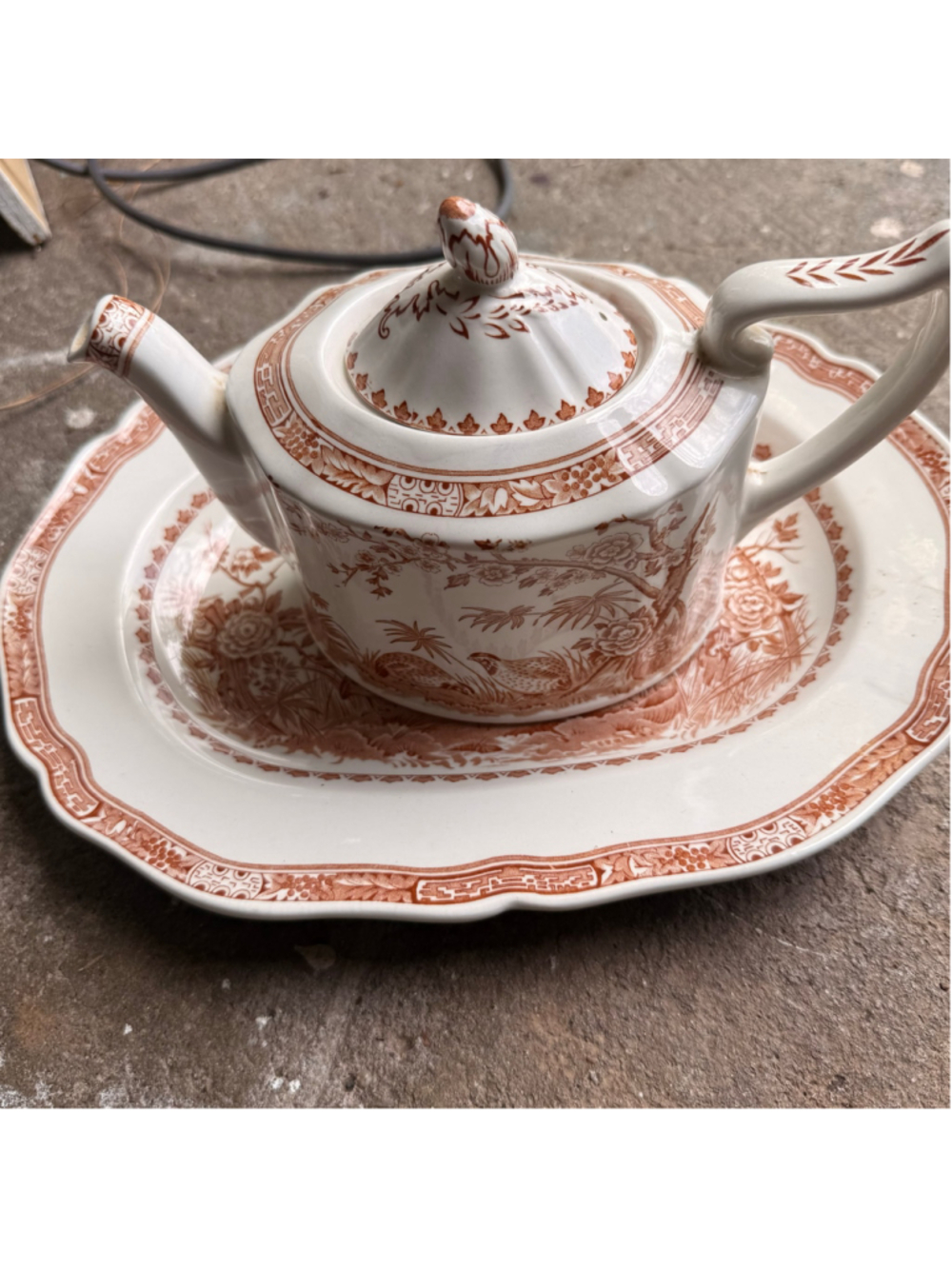Furnivals Quail Tea Set One Size White and Brown